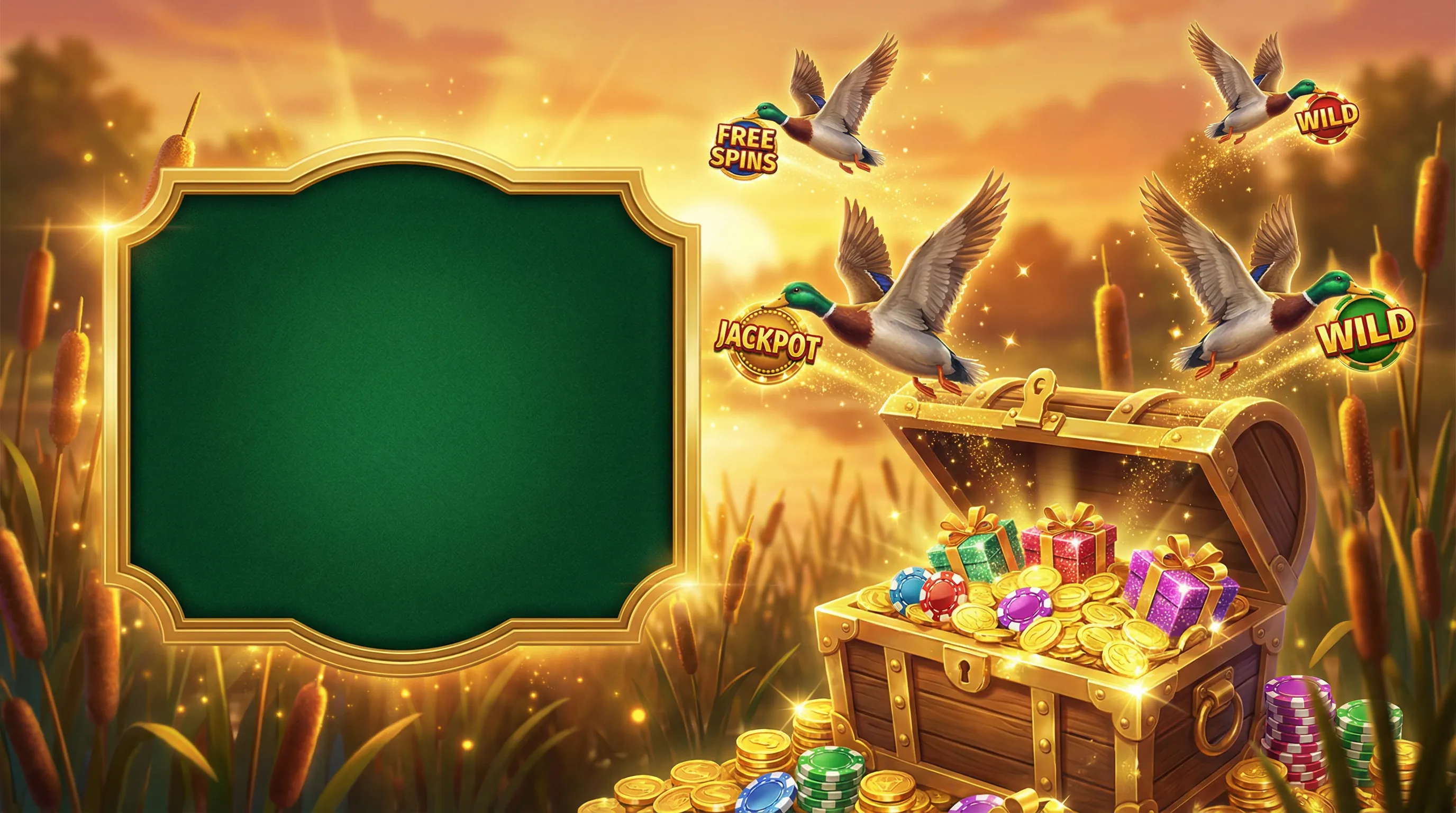 Baú de tesouro com moedas e bônus do cassino donaldbet