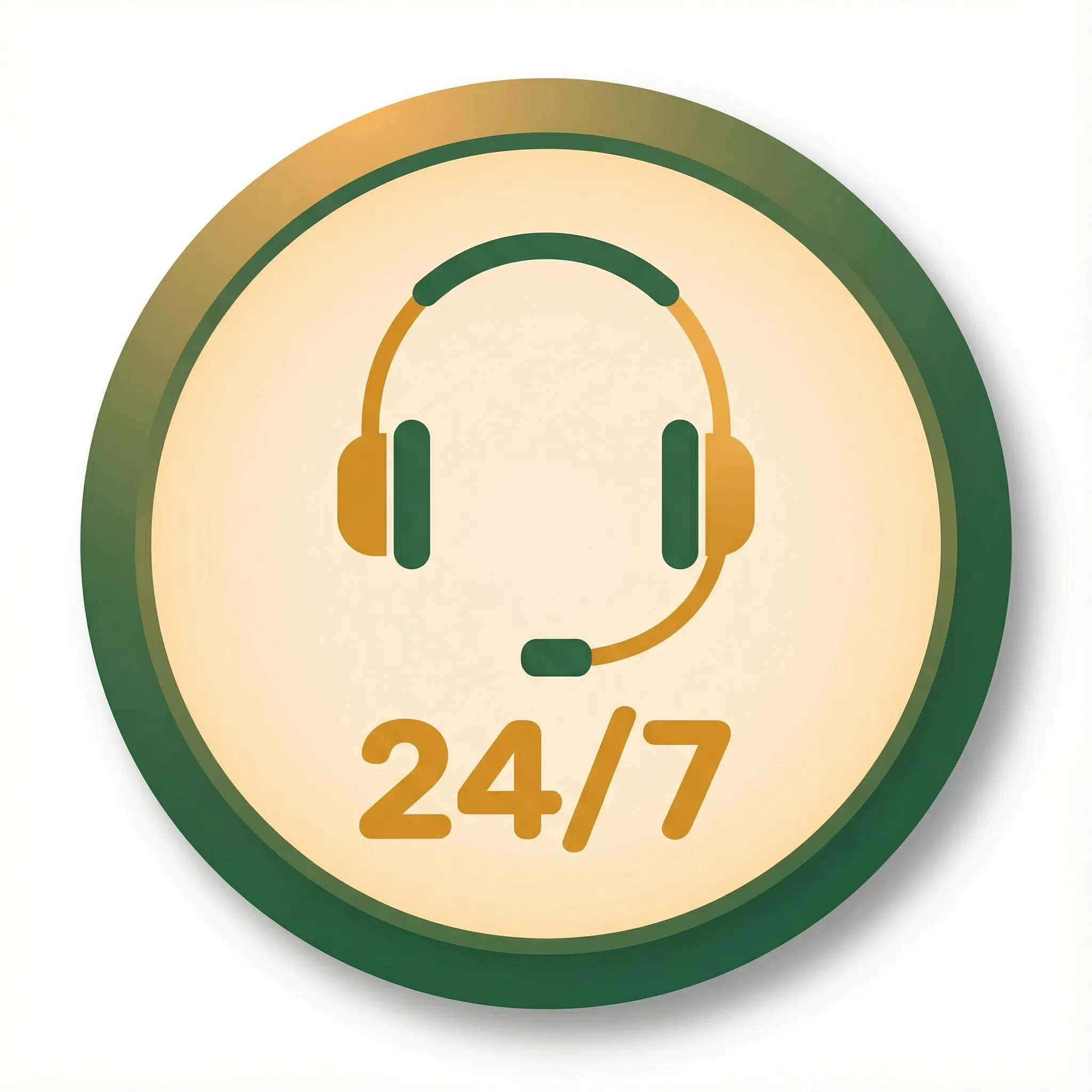 Ícone de suporte ao cliente 24 horas